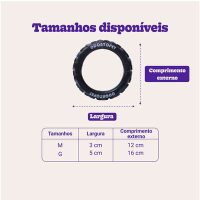 Brinquedo Odontopet Dental Pneu para Cães