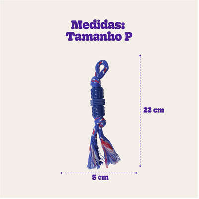 Brinquedo Odontopet Dental Tubo com Corda para Cães