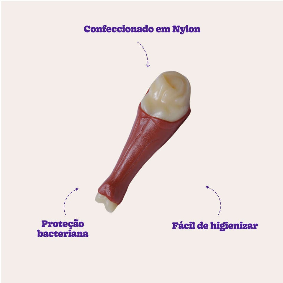 Brinquedo Odontopet Coxa Dura Big Nylon para Cães - Tam. Único