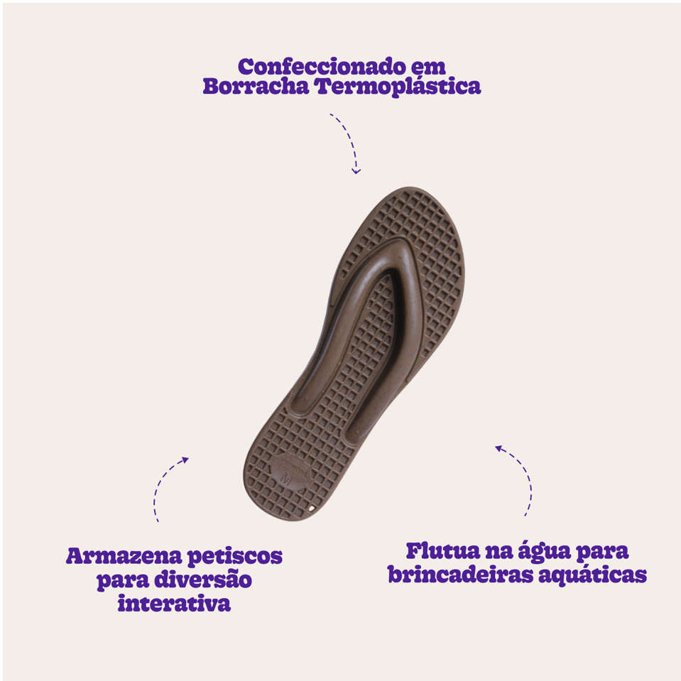 Brinquedo Mordedor Germanhart Chinelo Hauvaianas para Cães - Tam. Único