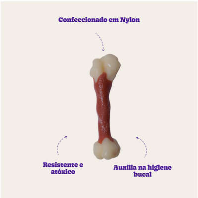 Brinquedo Odontopet Dura Femur Nylon para Cães