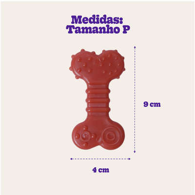 Brinquedo Odontopet Osso Dura Flat Nylon para Cães