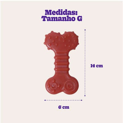 Brinquedo Odontopet Osso Dura Flat Nylon para Cães