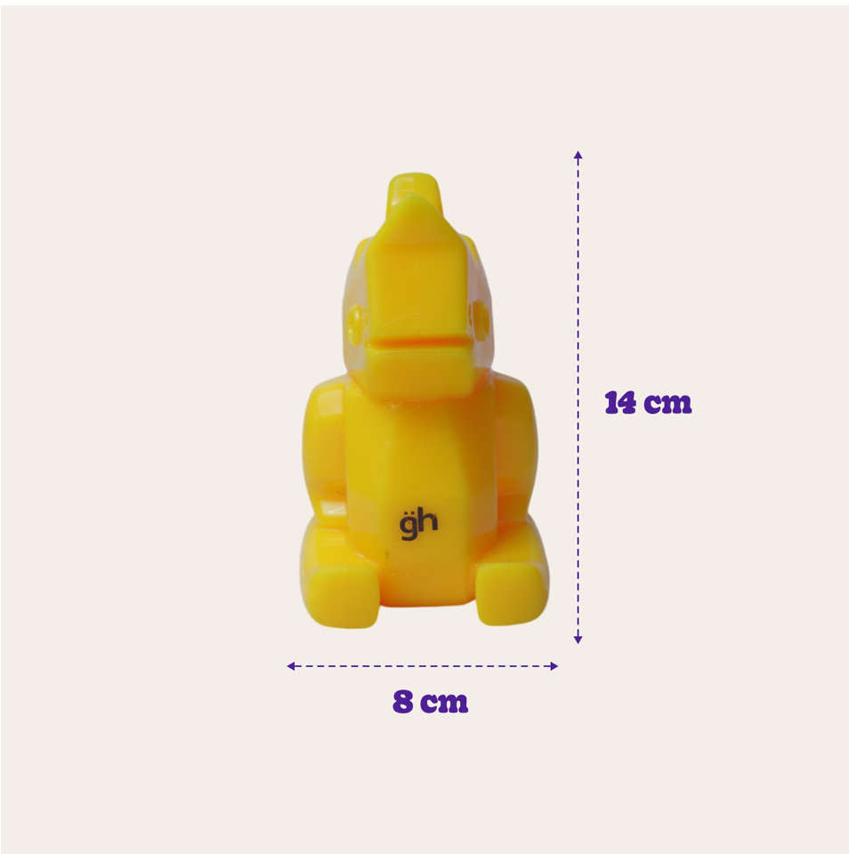 Brinquedo Interativo Germanhart Rinauceronte Porta Petisco para Cães - Tam. Único