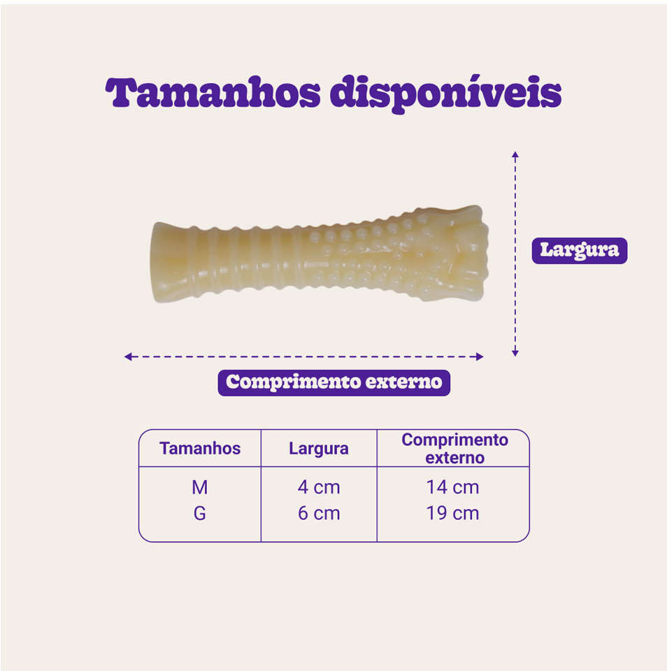 Brinquedo Odontopet Dura T.Bone Nylon para Cães - Tam. G