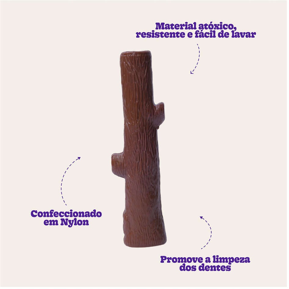 Brinquedo Odontopet Dura Tronco Nylon para Cães - Tam. M