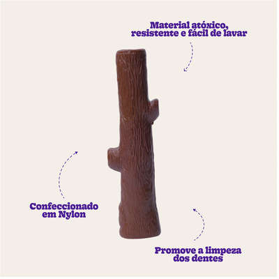 Brinquedo Odontopet Dura Tronco Nylon para Cães