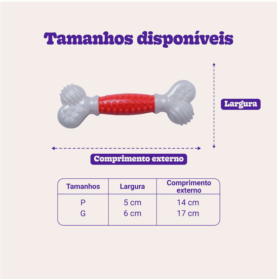 Brinquedo Odontopet Osso Advanced Oral Care para Cães - Tam. P