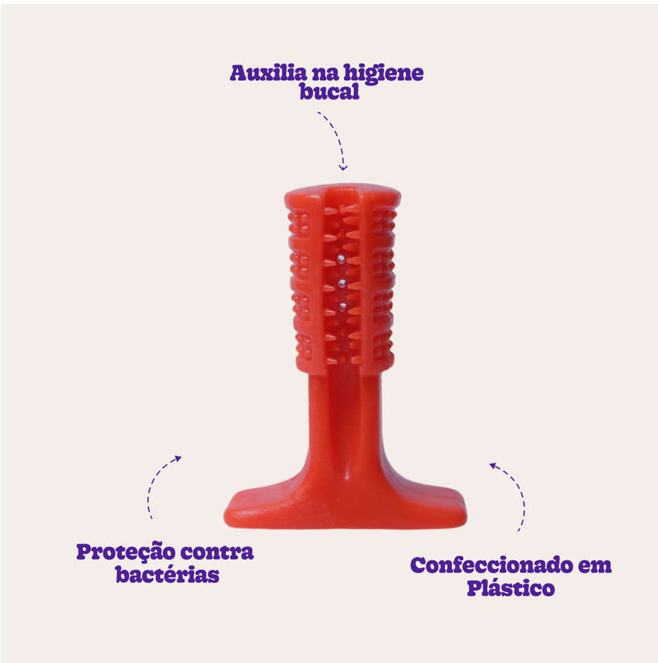 Brinquedo Odontopet Escova Advanced Oral Care Laranja para Cães - Tam. GG