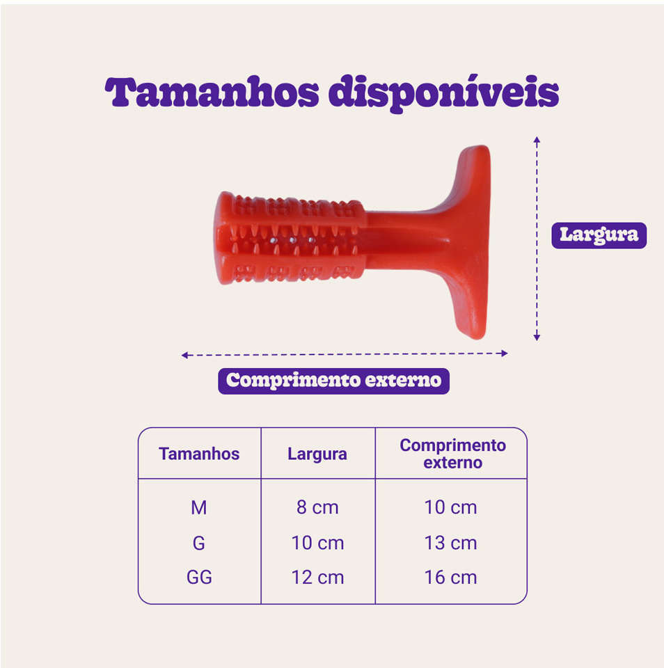 Brinquedo Odontopet Escova Advanced Oral Care Laranja para Cães - Tam. GG