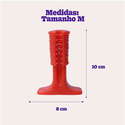 Brinquedo Odontopet Escova Advanced Oral Care Laranja para Cães