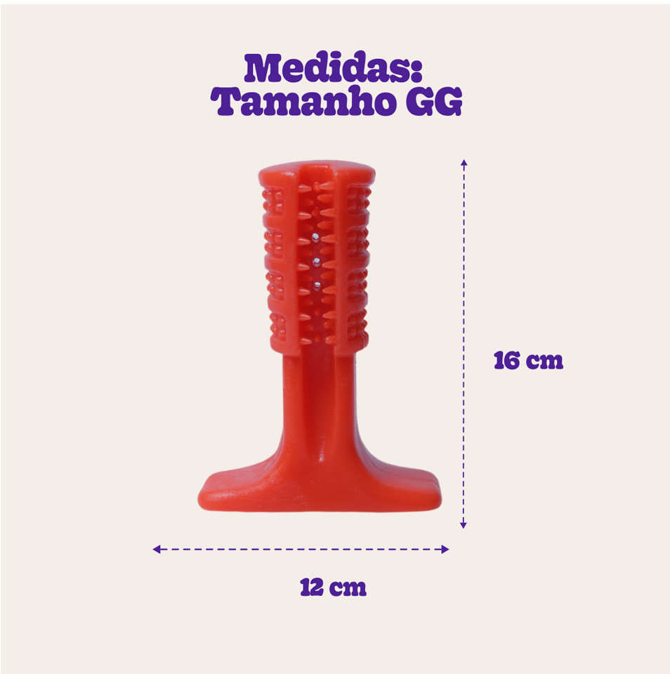 Brinquedo Odontopet Escova Advanced Oral Care Laranja para Cães - Tam. GG