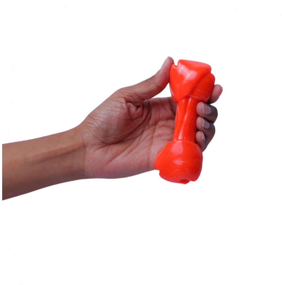Brinquedo Odontopet Osso Big Bone Flexi Laranja para Cães - Tam. M