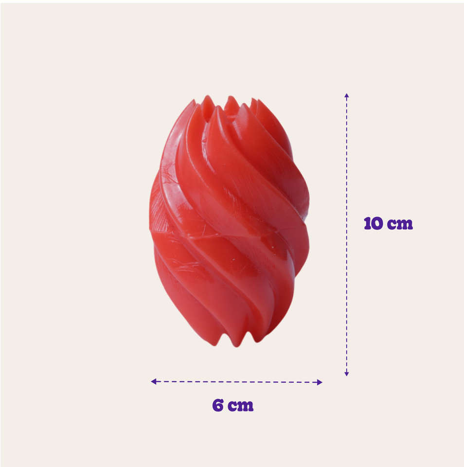 Brinquedo Odontopet Bola Americana Flexi Laranja para Cães - Tam. Único