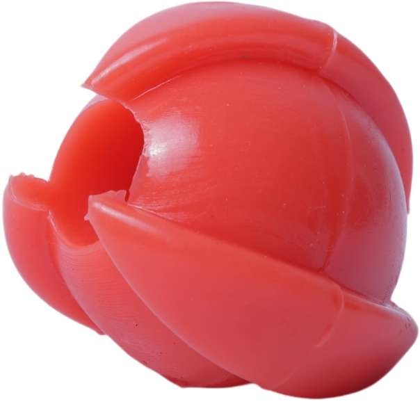 Brinquedo Odontopet Bola Americana Espacial Flexi Laranja para Cães - Tam. Único