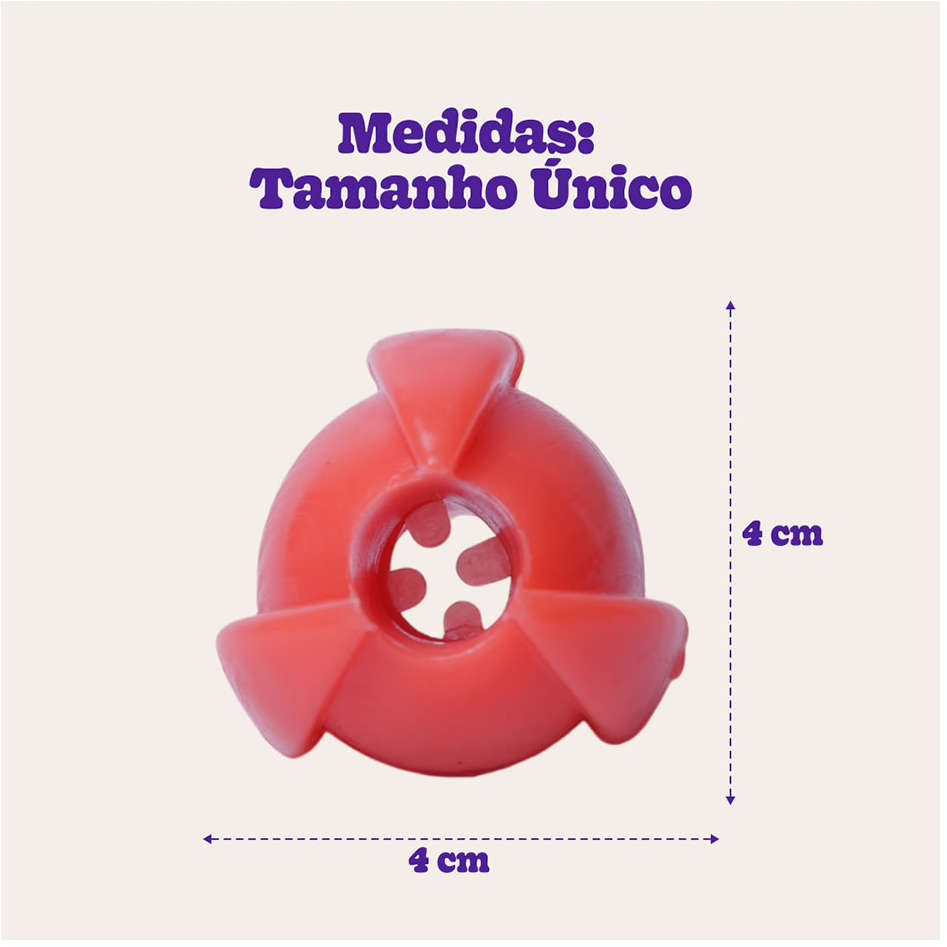 Brinquedo Odontopet Bola Americana Espacial Flexi Laranja para Cães - Tam. Único