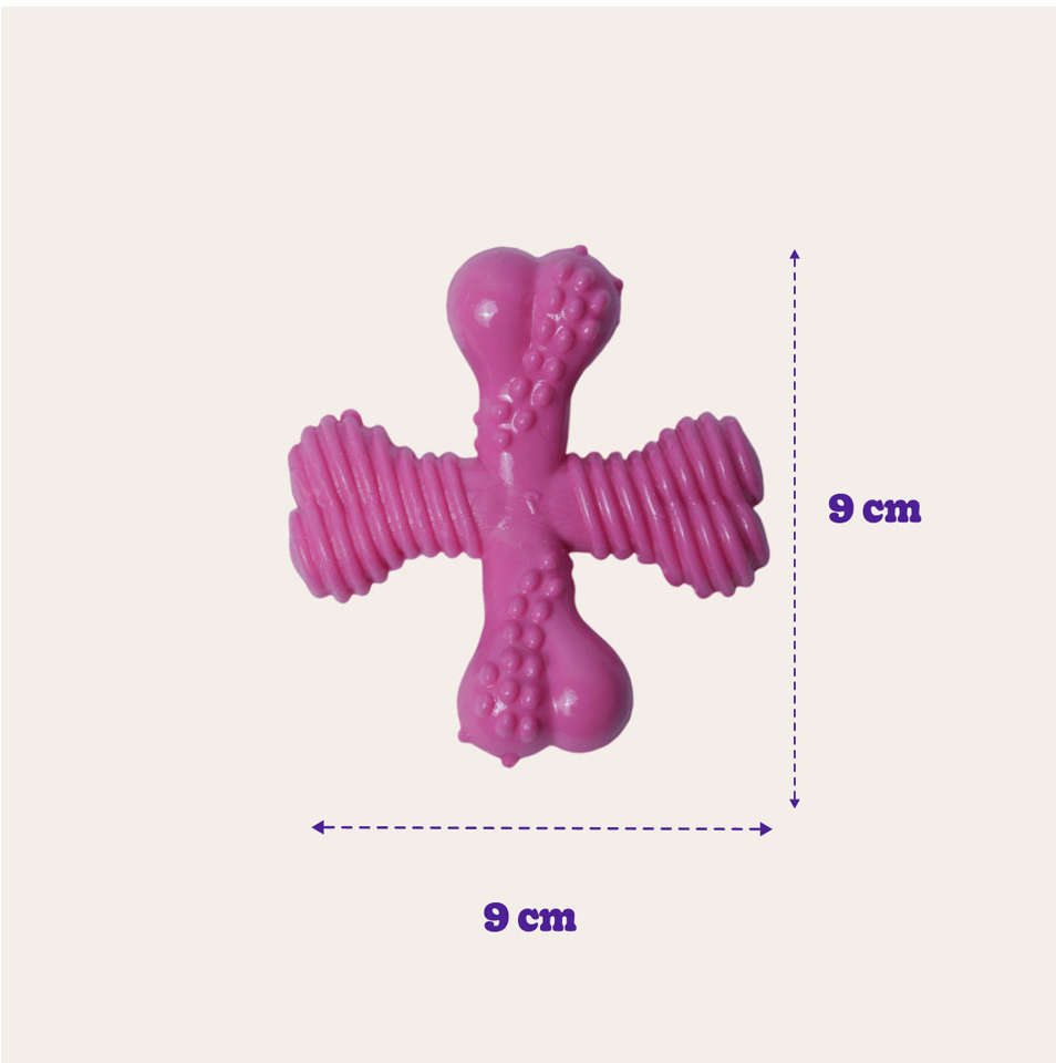Brinquedo Odontopet Spinner Júnior Rosa para Cães Filhotes - Tam. Único