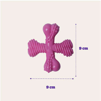 Brinquedo Odontopet Spinner Júnior Rosa para Cães Filhotes