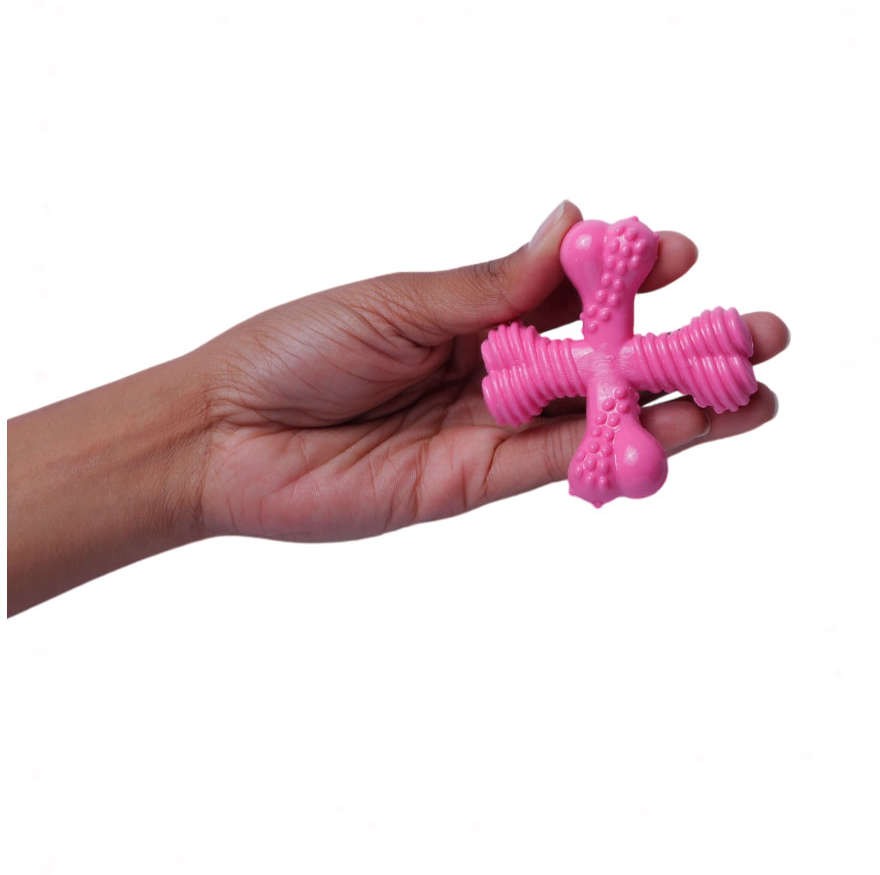 Brinquedo Odontopet Spinner Júnior Rosa para Cães Filhotes - Tam. Único