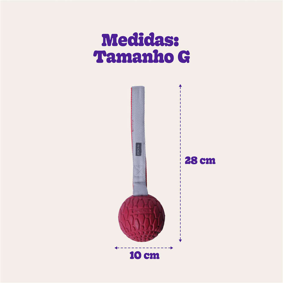 Brinquedo Mordedor Handler Vermelho para Cães - Tam. G