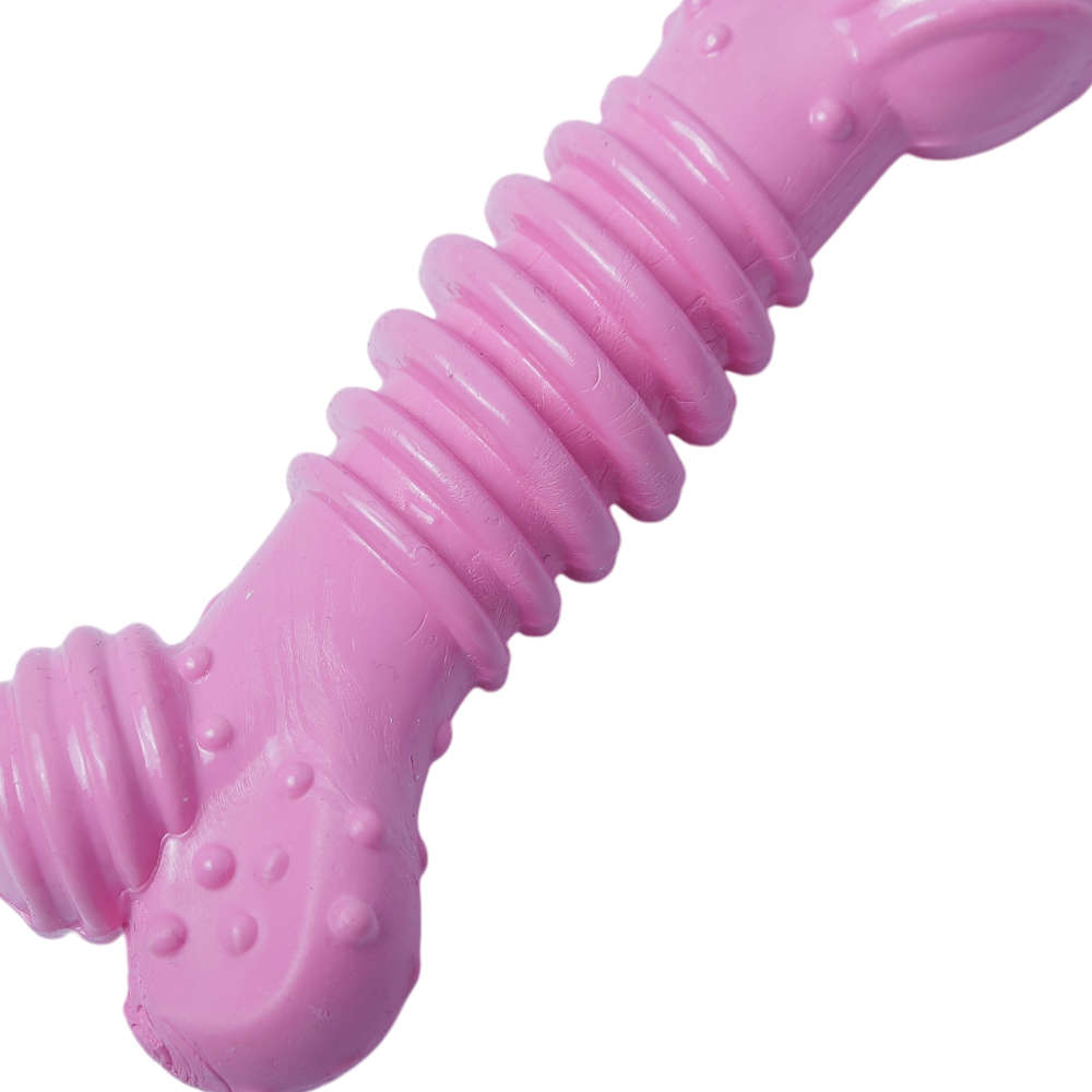 Brinquedo Odontopet Osso Júnior Rosa para Cães Filhotes - Tam. Único