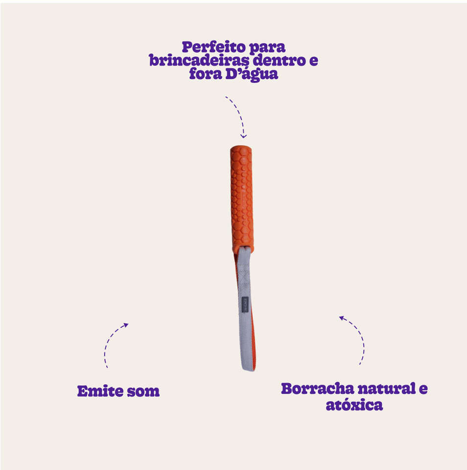 Brinquedo Mordedor Bumper Junior Laranja para Cães - Tam. Único