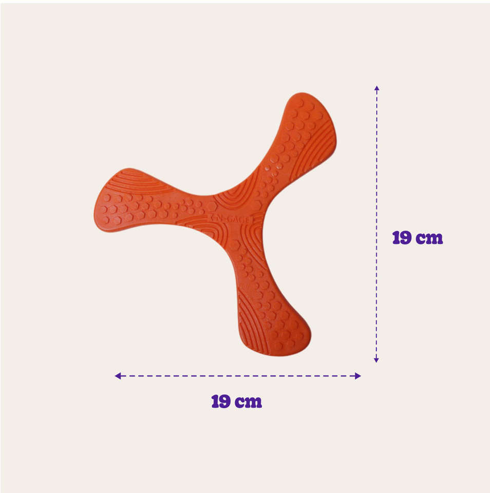 Brinquedo Mordedor Frisbee Propeller Regular Laranja para Cães - Tam. Único