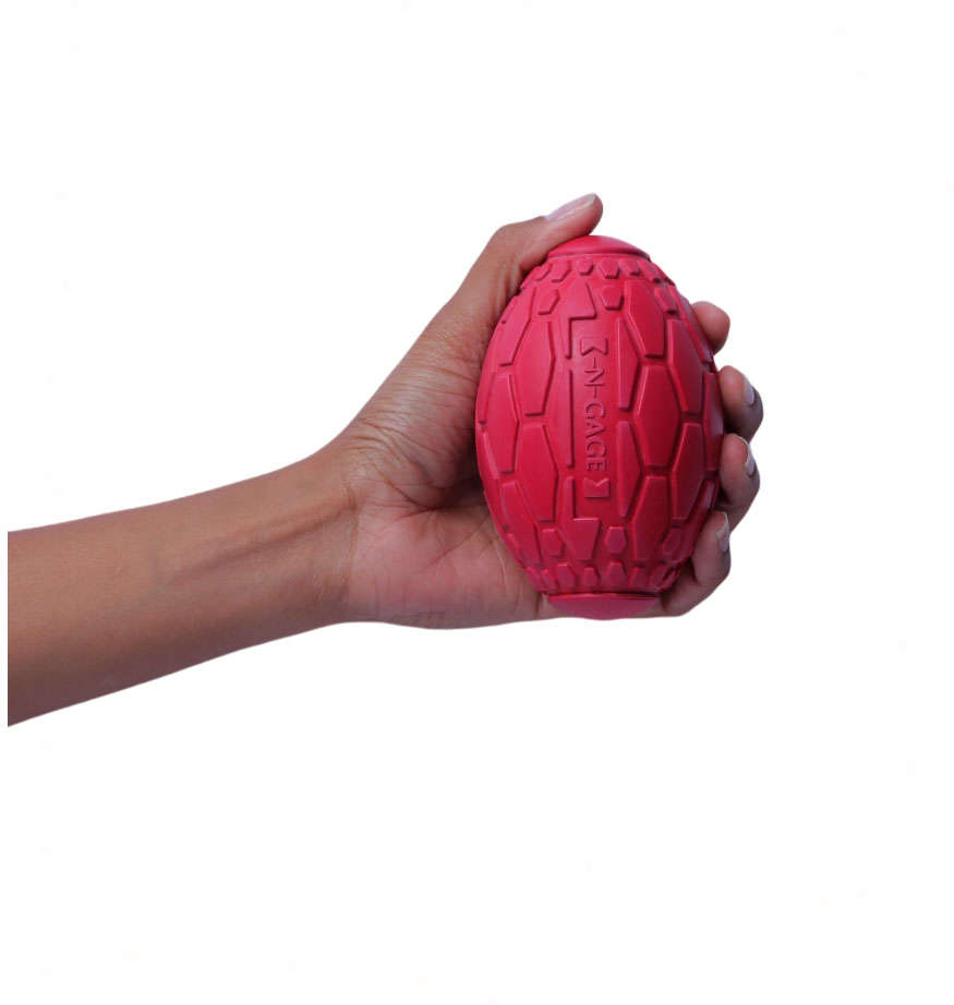 Brinquedo Mordedor Bola de Futebol Americano Vermelho para Cães - Tam. G