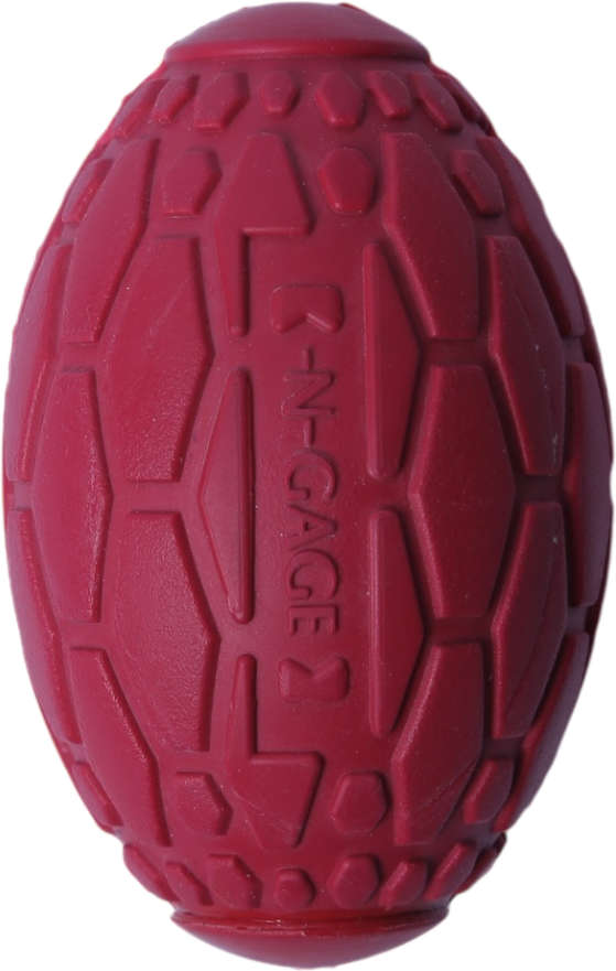 Brinquedo Mordedor Bola de Futebol Americano Vermelho para Cães - Tam. G