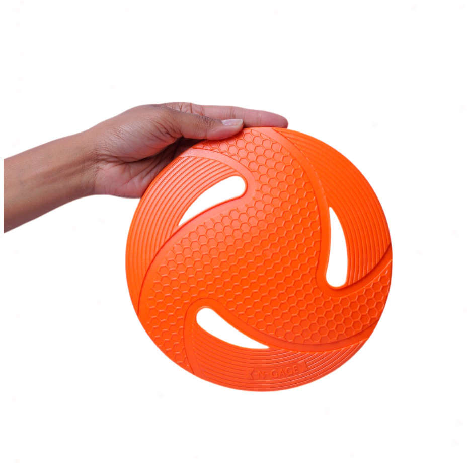 Brinquedo Mordedor Frisbee Flyer Laranja para Cães - Tam. Único
