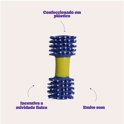 Brinquedo Chalesco Halteres para Cães