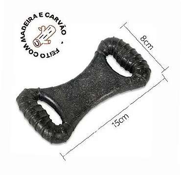Brinquedo Osso Biobone Grande Madeira para Mordida Extra Forte - Tam. G