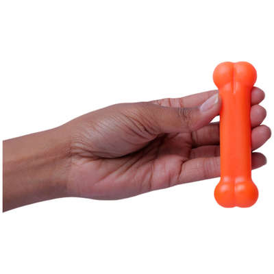 Brinquedo Odontopet Osso Bone Flexi Laranja para Cães