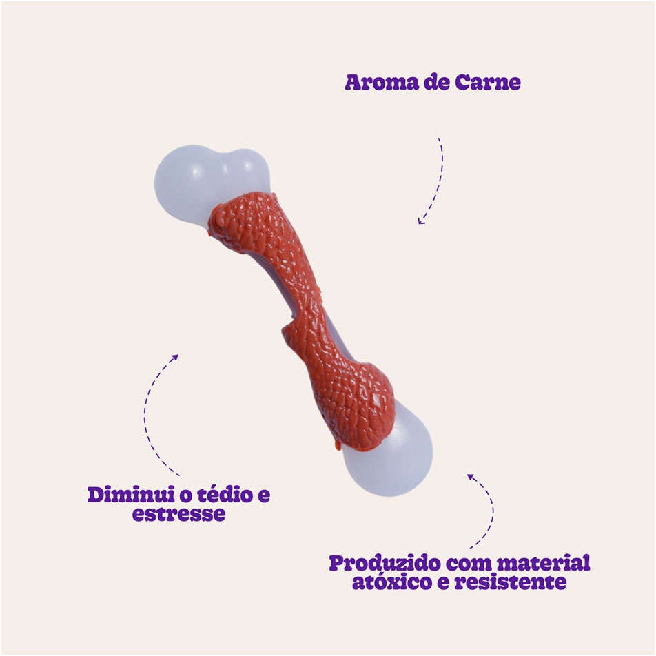 Brinquedo Chalesco Coxa para Cães - Tam. Único