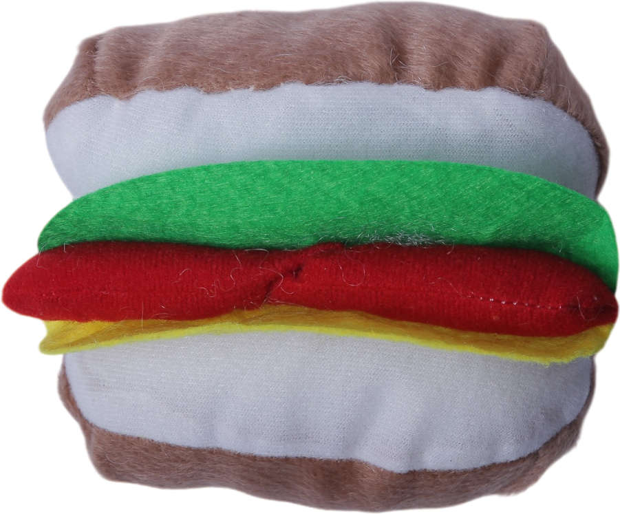 Brinquedo Chalesco Pelúcia Hambúrger para Cães - Tam. Único