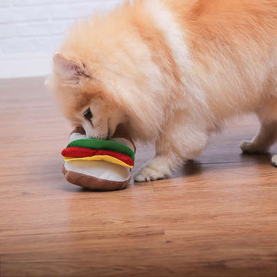 Brinquedo Chalesco Pelúcia Hambúrger para Cães