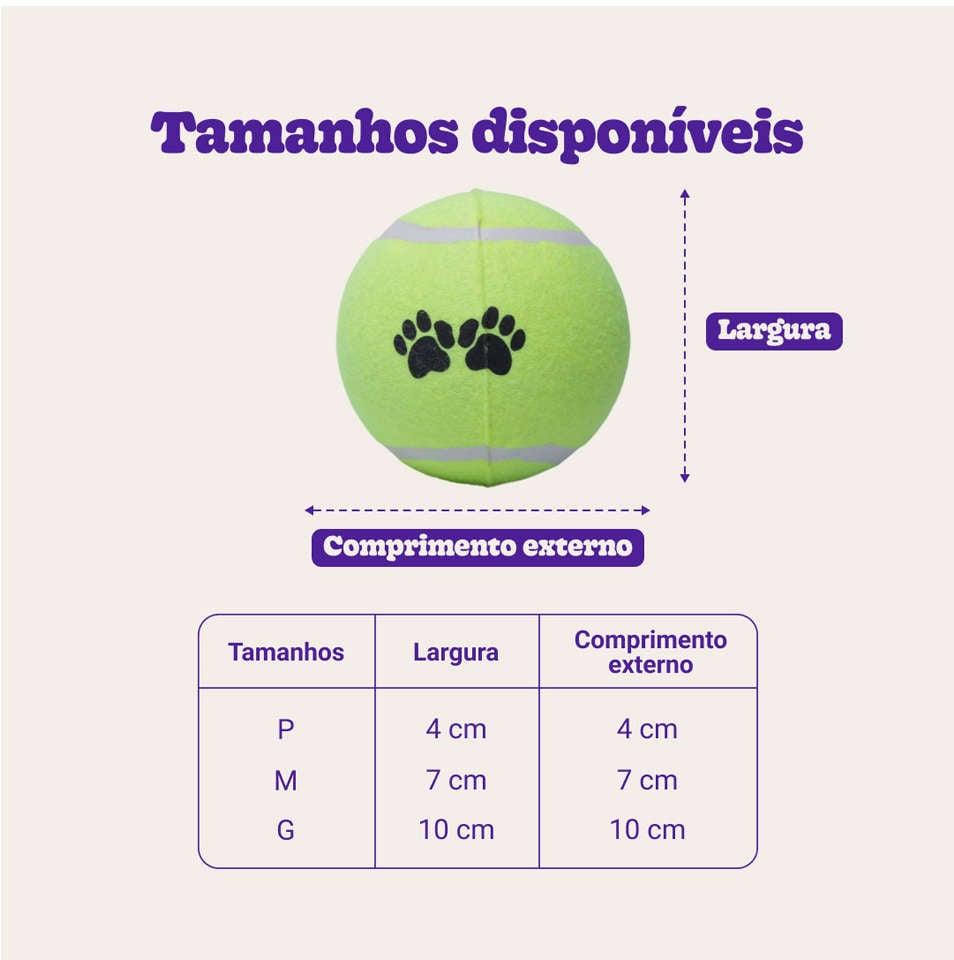Brinquedo Chalesco Bola de Tenis 2 Unidades para Cães - Tam. P