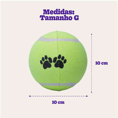 Brinquedo Chalesco Bola de Tenis 2 Unidades para Cães