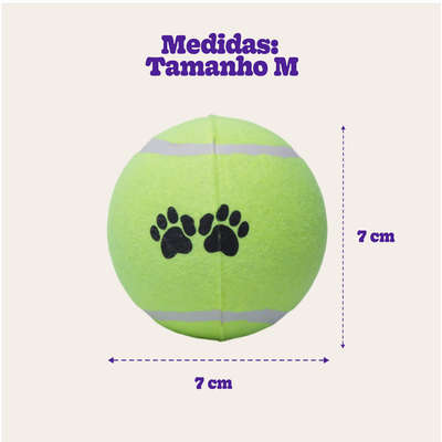 Brinquedo Chalesco Bola de Tenis 2 Unidades para Cães