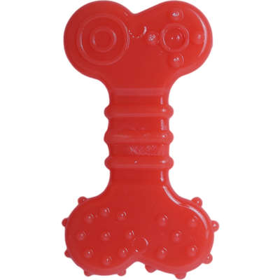Brinquedo Odontopet Osso Flexi Flat Laranja para Cães