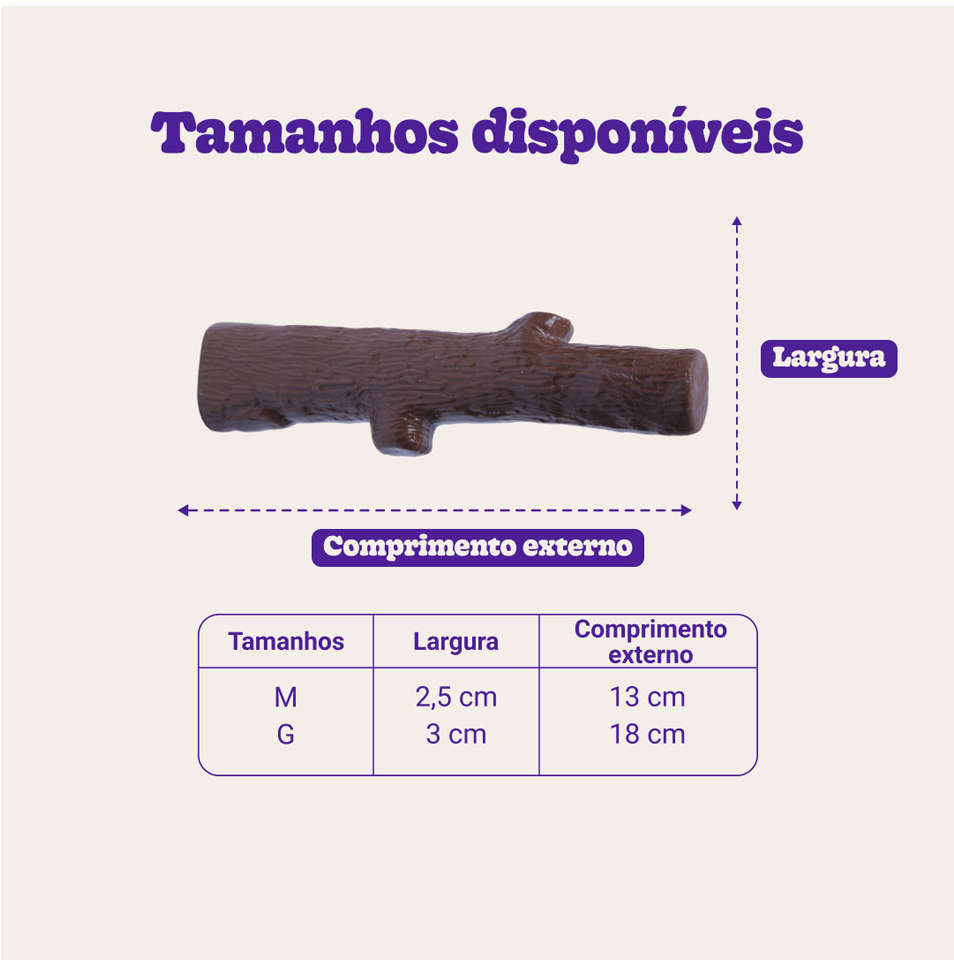 Brinquedo Odontopet Flexi Tronco para Cães - Tam. G