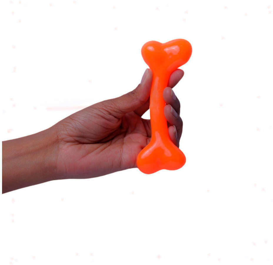 Brinquedo Odontopet Osso Laranja para Cães Sênior - Tam. P