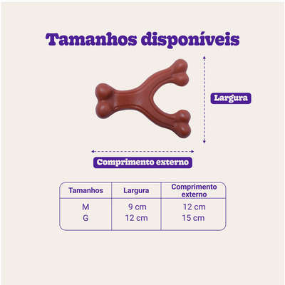 Brinquedo Odontopet Dura Wishbone Nylon para Cães