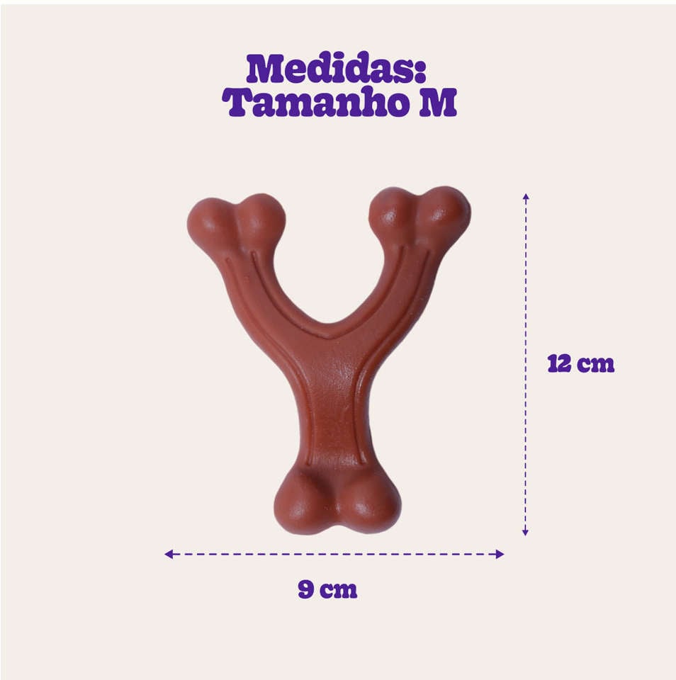 Brinquedo Odontopet Dura Wishbone Nylon para Cães - Tam. M