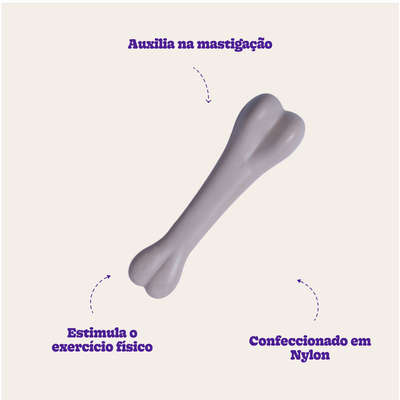Brinquedo Chalesco Durabone em Nylon para Cães