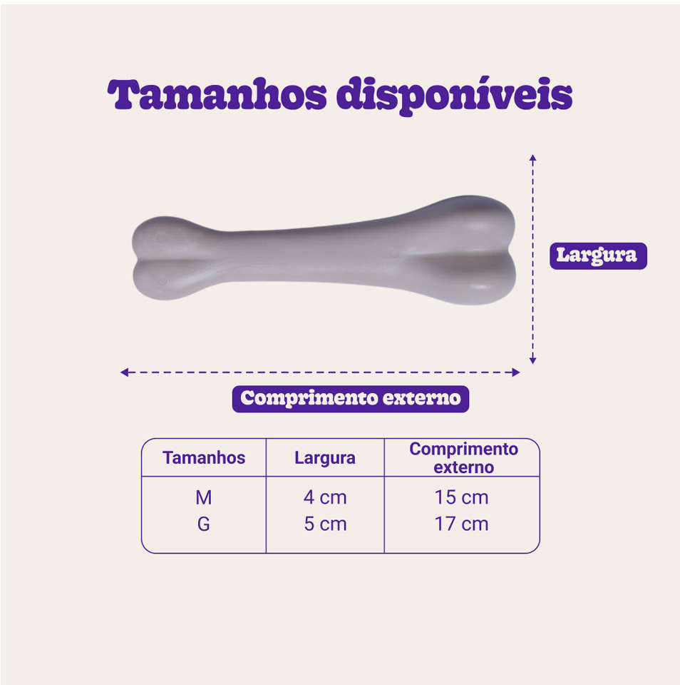 Brinquedo Chalesco Durabone em Nylon para Cães - Tam. G