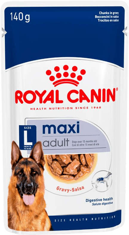 Ração Úmida Royal Canin Sachê Size Health Nutrition Adult Wet para Cães Adultos Raças Grandes - 140 g
