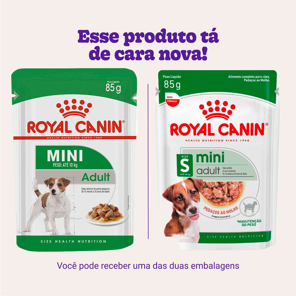 Ração Úmida Royal Canin Sachê Size Health Nutrition Wet para Cães Adultos Raças Pequenas - 85 g