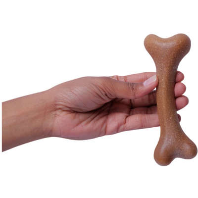 Brinquedo Osso Nylon Sabor Bacon para Cães