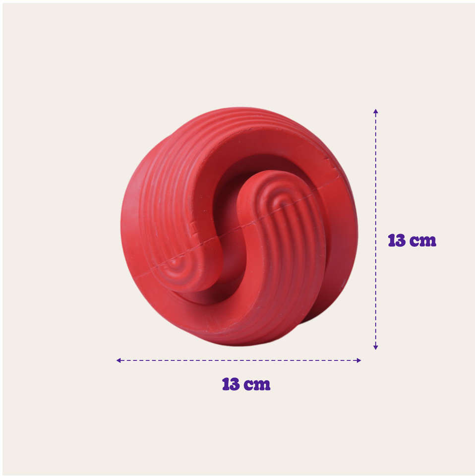 Brinquedo Interativo Germanhart Bola Maluca Spinball Porta Petisco para Cães - Tam. Único
